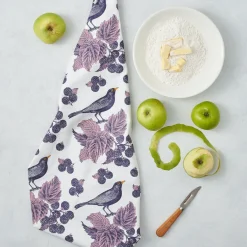 Thornback & Peel Blackbird & Bramble Tea Towel