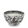Burleigh Black Regal Peacock Mini Footed Bowl - 4.75in/12cm