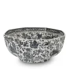 Burleigh Black Regal Peacock Octagonal Bowl