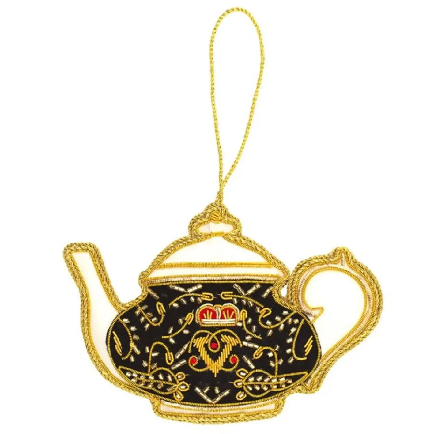 Tinker Tailor Black Royal Teapot Decoration by London
