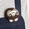 Hawthorn Handmade Black Sheep Brooch Felting Kit