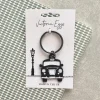 Victoria Eggs Black Taxi Keyring