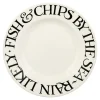 Emma Bridgewater Black Toast Fish & Chips 10 1/2 inch Plate