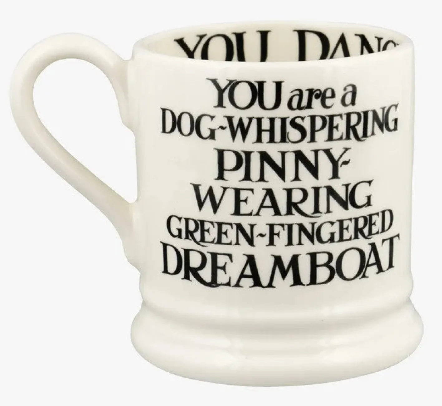 Emma Bridgewater Black Toast King & Queen Set of 2 1/2 Pint Mugs