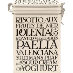 Emma Bridgewater Black Toast Large Cream Rectangular Clip Lid Caddy
