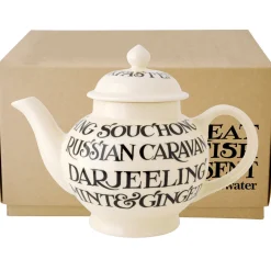 Emma Bridgewater Black Toast 4 Mug Teapot