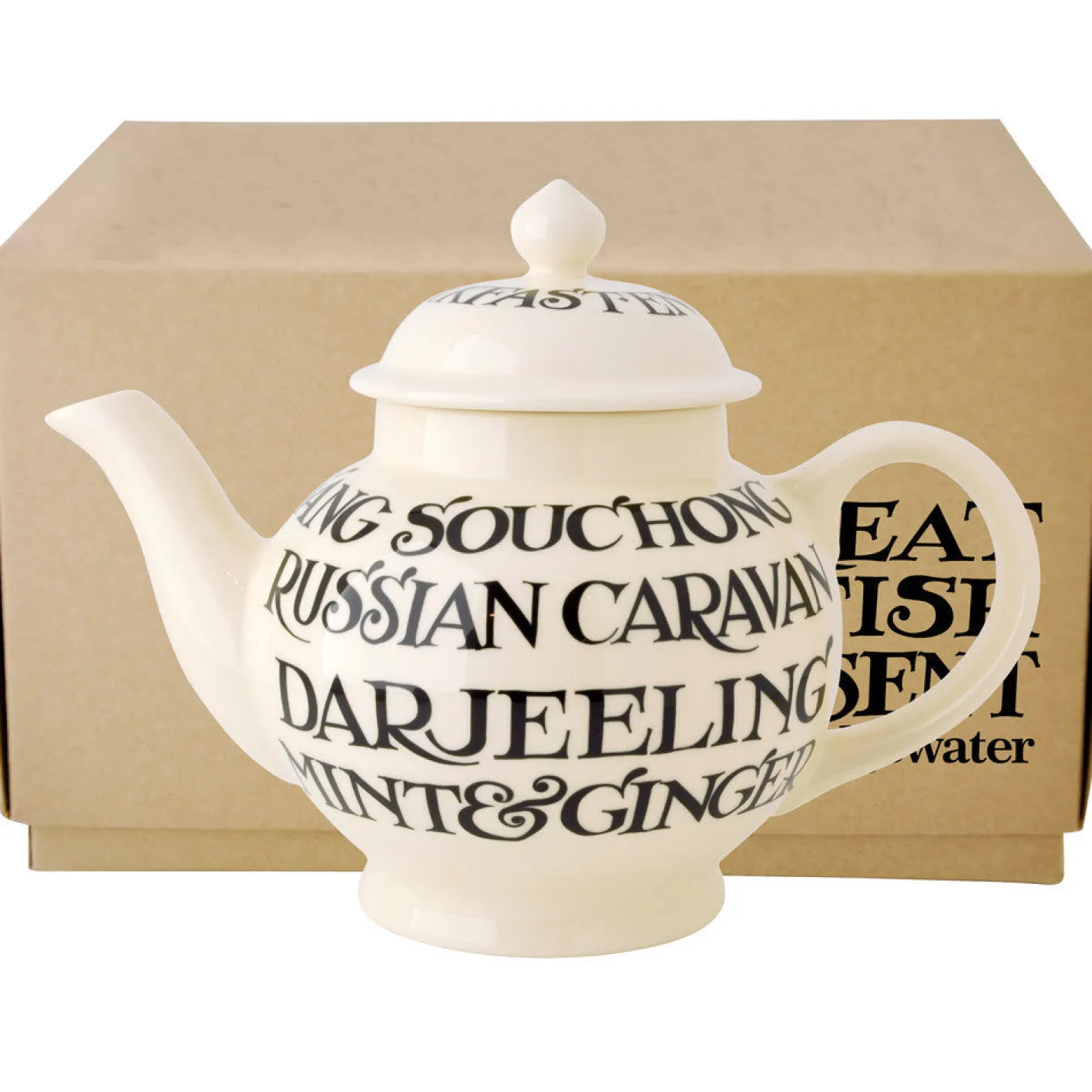 Emma Bridgewater Black Toast 4 Mug Teapot