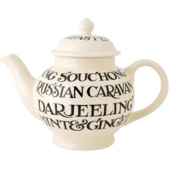 Emma Bridgewater Black Toast 4 Mug Teapot