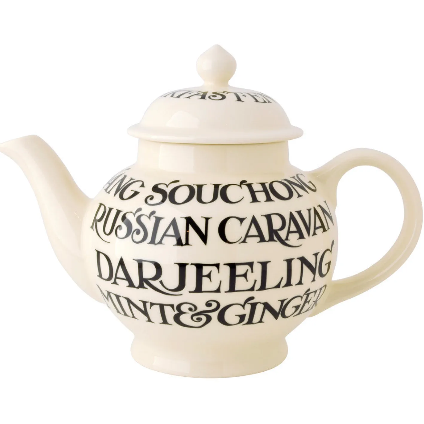 Emma Bridgewater Black Toast 4 Mug Teapot