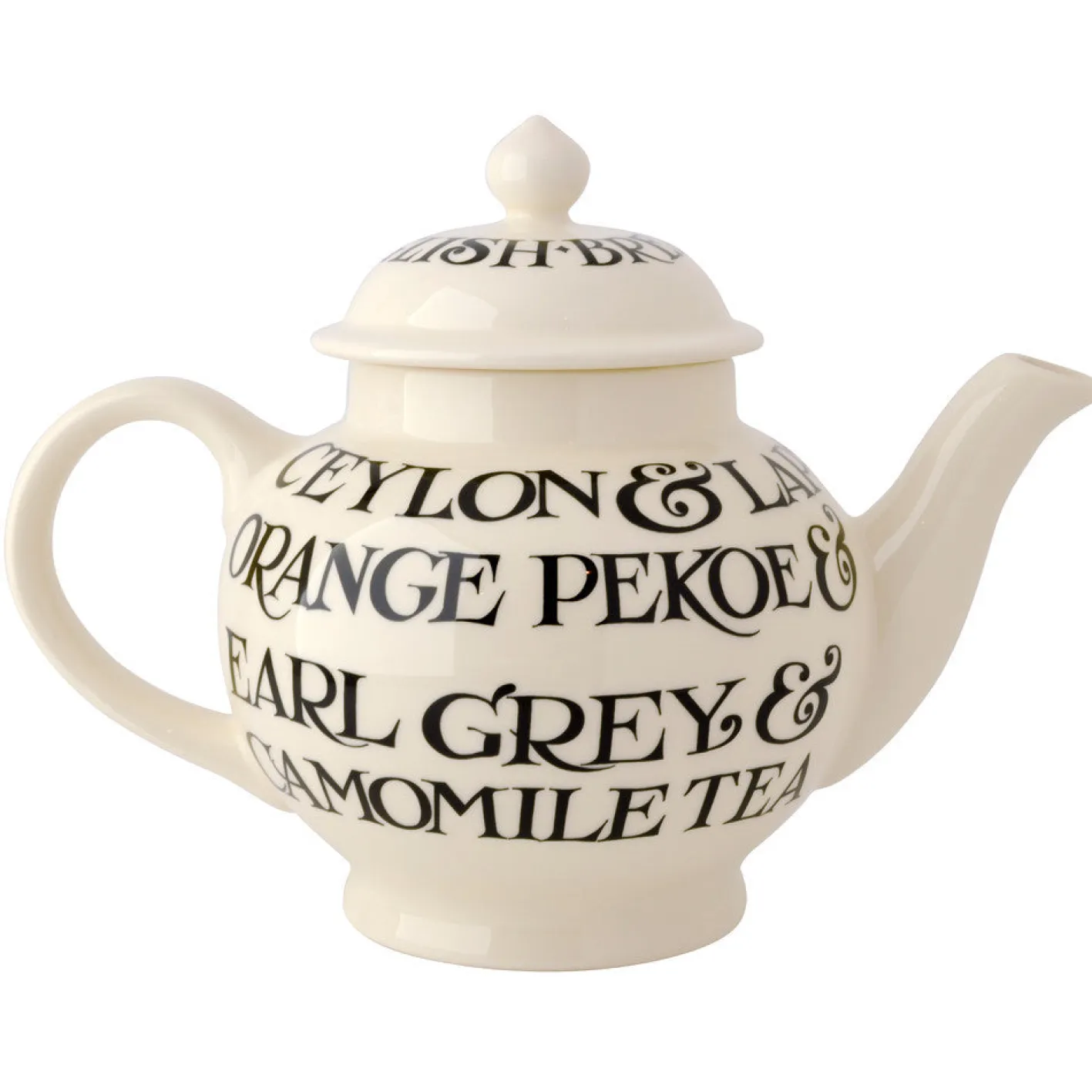 Emma Bridgewater Black Toast 4 Mug Teapot
