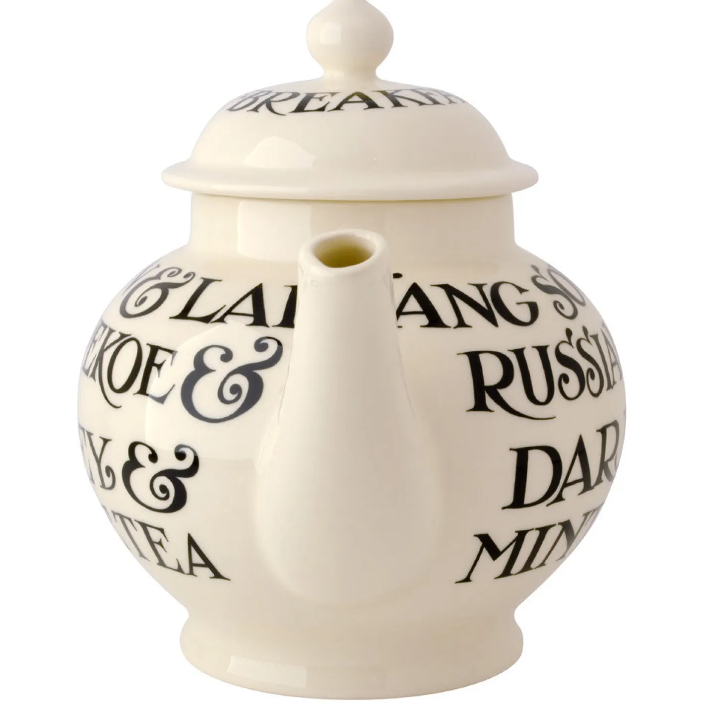 Emma Bridgewater Black Toast 4 Mug Teapot