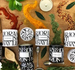Emma Bridgewater Black Toast Set of 6 Herb/Spice Tins