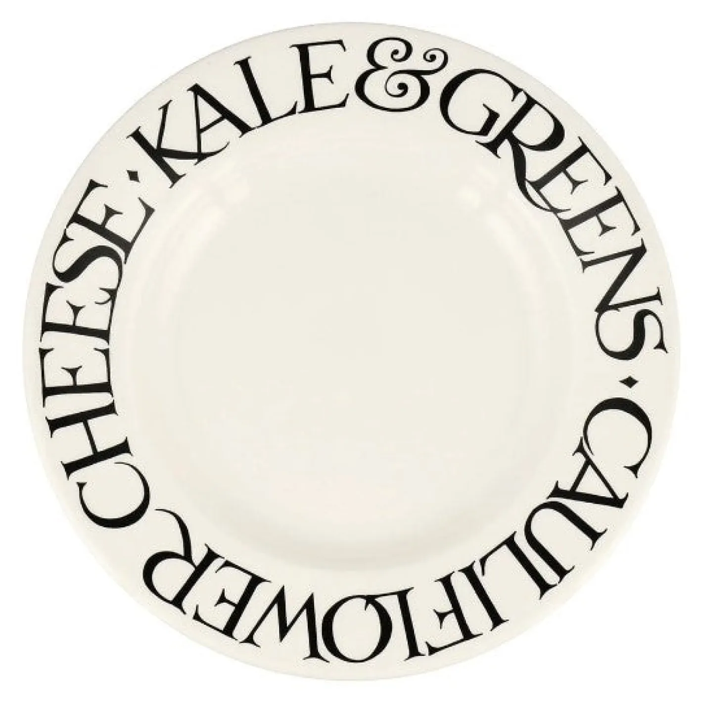 Emma Bridgewater Black Toast Veggies 10 1/2 inch Plate