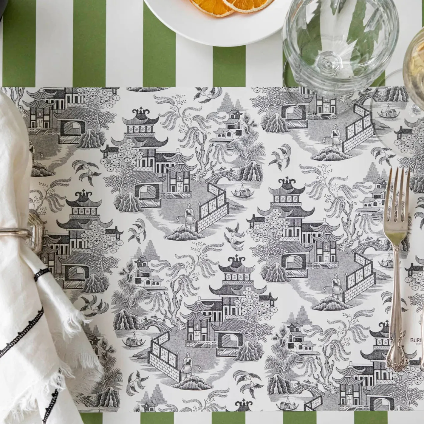 Burleigh Black Willow Pad of 18 Paper Placemats