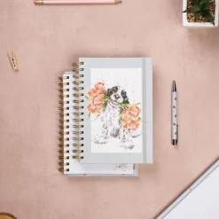 Wrendale Designs 'Blooming with Love' Spaniel Spiral Bound Notebook