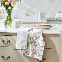 Sophie Allport Blossom and Stamford Stripe Set of 2 Tea Towels by