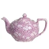 Burleigh Blossom Calico Teapot Large