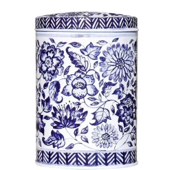 Elite Tins Blue & White Mini Oval Tin