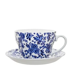 Burleigh Blue Arden Breakfast Cup and Saucer