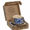 Burleigh Blue Arden Breakfast Cup and Saucer 3 PC Boxed Set
