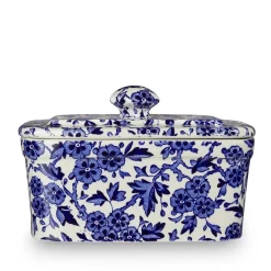 Burleigh Blue Arden Butter Dish