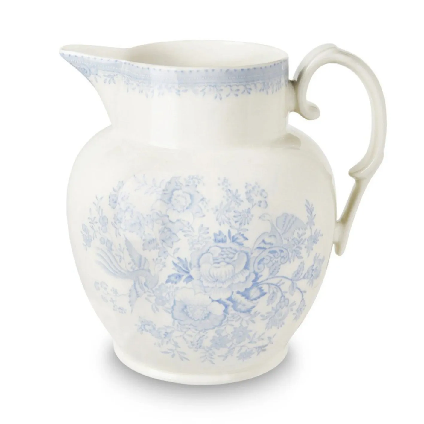 Burleigh Blue Asiatic Pheasant Etruscan Large Jug