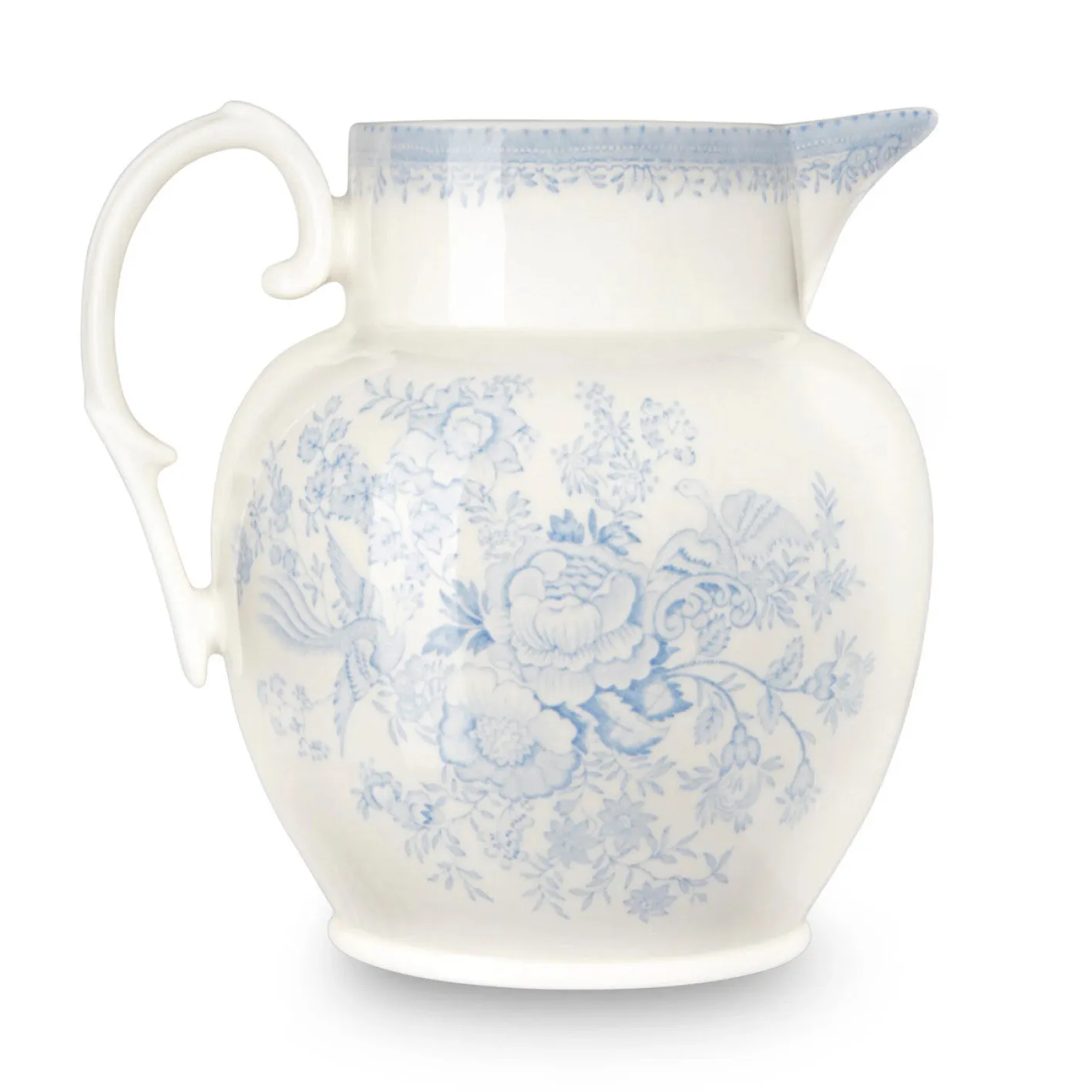 Burleigh Blue Asiatic Pheasant Etruscan Large Jug