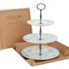 Burleigh Blue Asiatic Pheasants 3 Tier Cake Stand