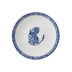 Burleigh Blue Calico Cat 7in Small Plate