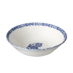 Burleigh Blue Calico Cats Cereal Bowl