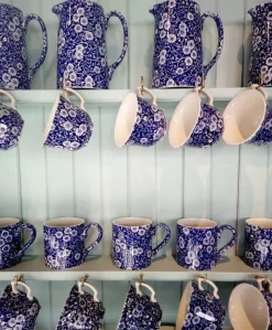 Burleigh Blue Calico Large Tankard Jug
