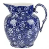 Burleigh Blue Calico Small Etruscan Jug