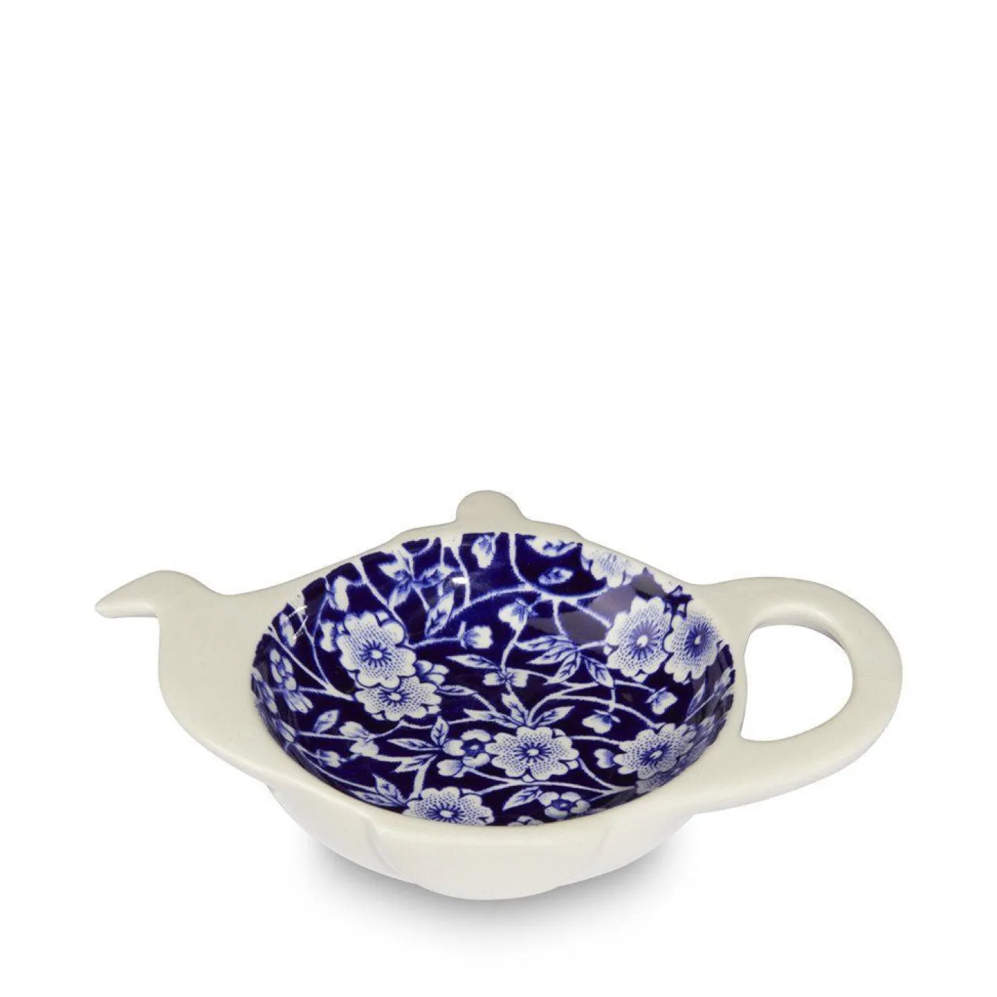 Burleigh Blue Calico Small Teapot Tray
