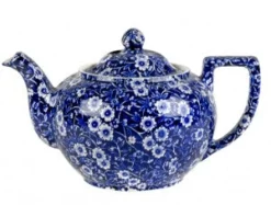 Burleigh Blue Calico Teapot Large