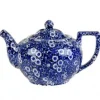 Burleigh Blue Calico Teapot  Small