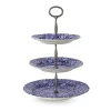 Burleigh Blue Calico 3 Tier Cake Stand