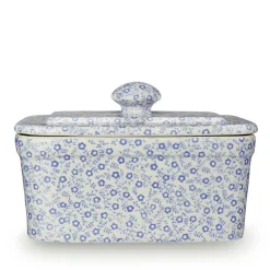 Burleigh Blue Felicity Butter Dish