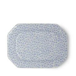 Burleigh Blue Felicity Small Rectangular Platter