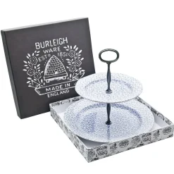 Burleigh Blue Felicity 2 Tier Cake Stand