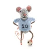 Sew Heart Felt Blue Footballer Mouse