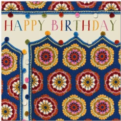 Emma Ball Blue House Birthday Card