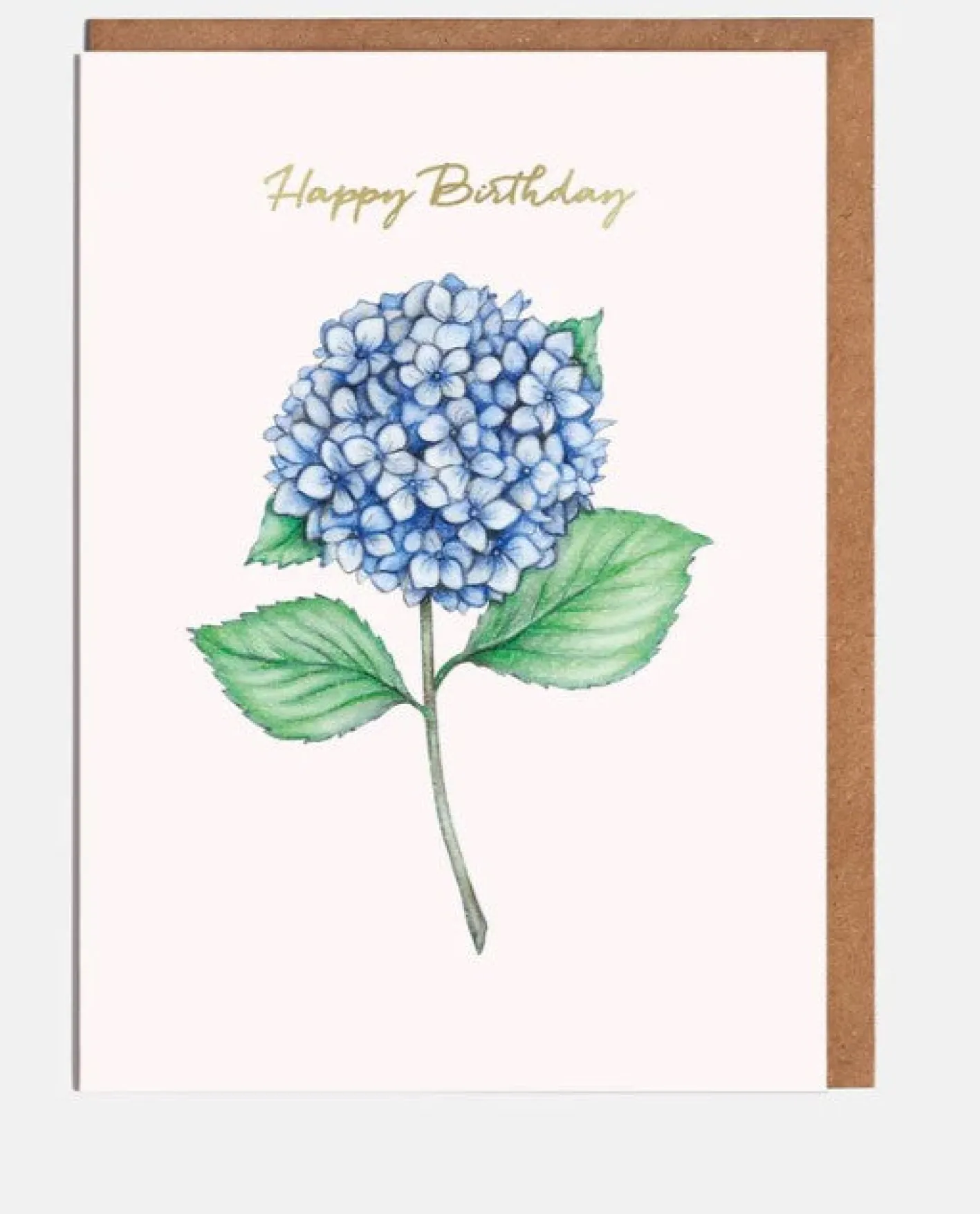 Lottie Murphy Blue Hydrangea Birthday Card