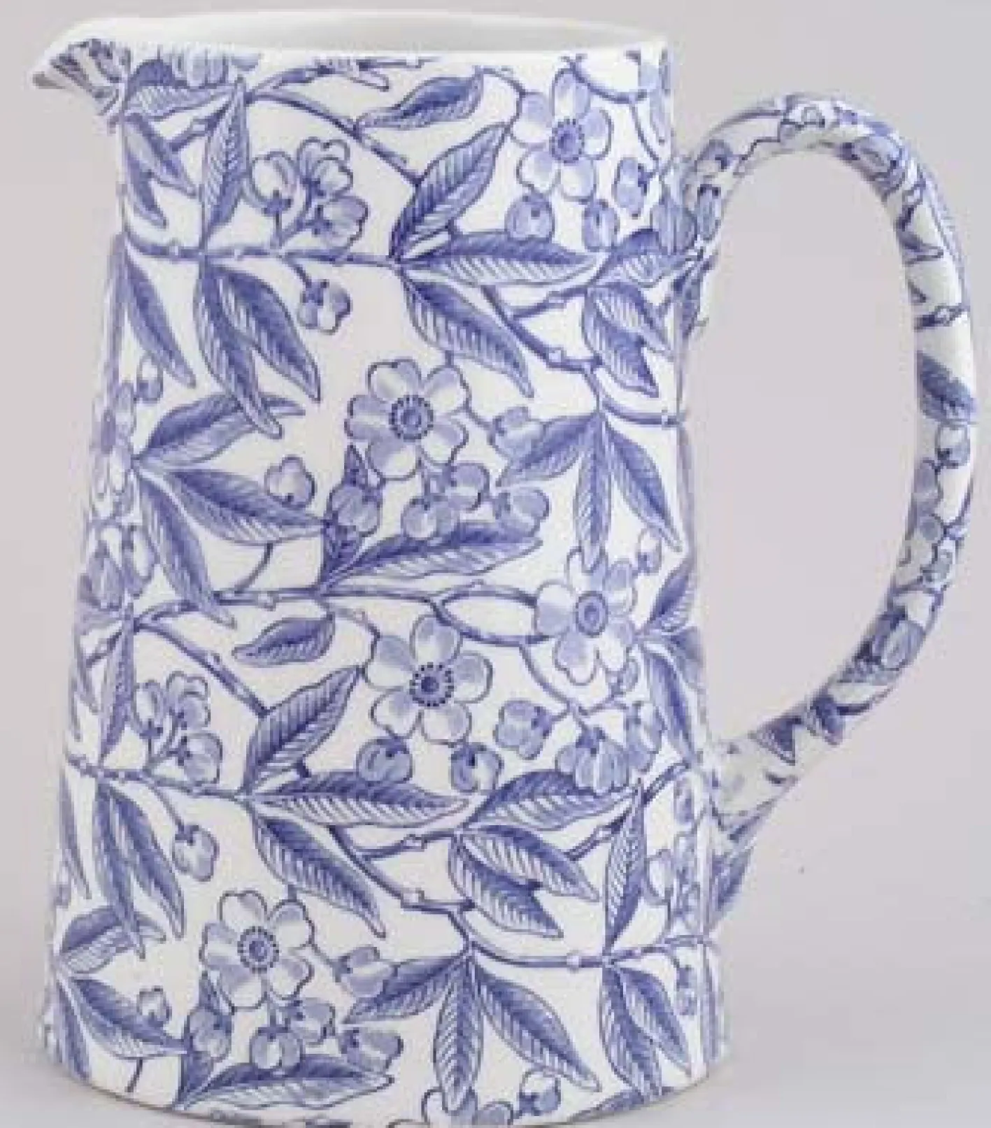 Burleigh Blue Prunus Small Tankard Jug