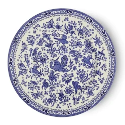 Burleigh Blue Regal Peacock Large Plate 10 in