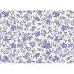 Burleigh Blue Regal Peacock Pad of 24 Paper Placemats