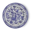 Burleigh Blue Regal Peacock Plate 7 in