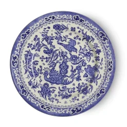 Burleigh Blue Regal Peacock Plate 7 in