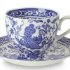 Burleigh Blue Regal Peacock Teacup and Saucer