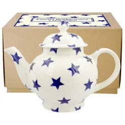 Emma Bridgewater Blue Star 4 Mug Teapot Boxed