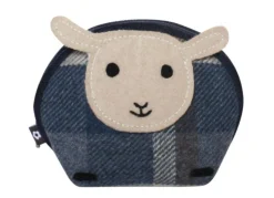 Earth Squared Bags Blue Tantallon Tweed  Sheep Purse
